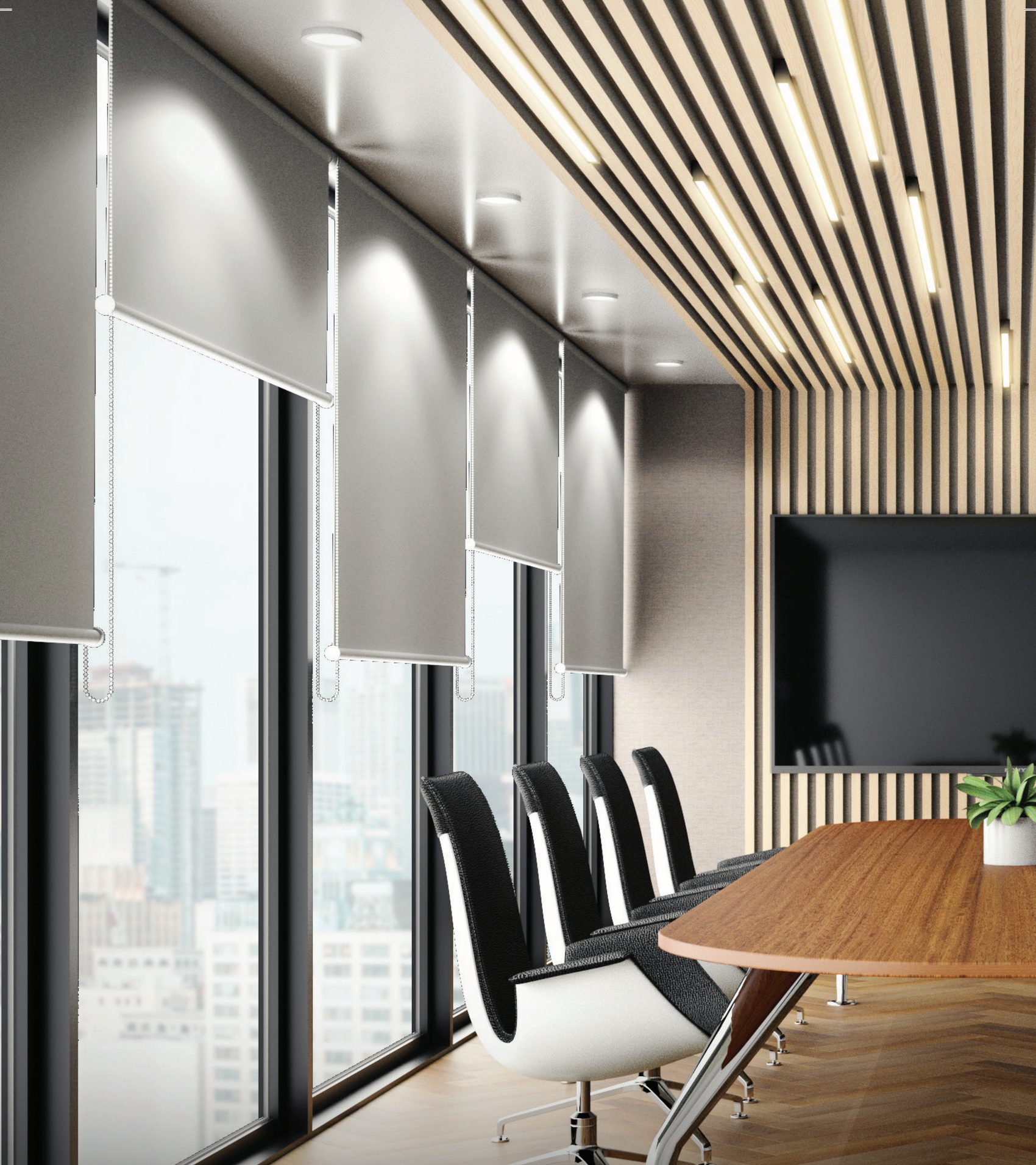 Completed interior of an Agastya commercial project